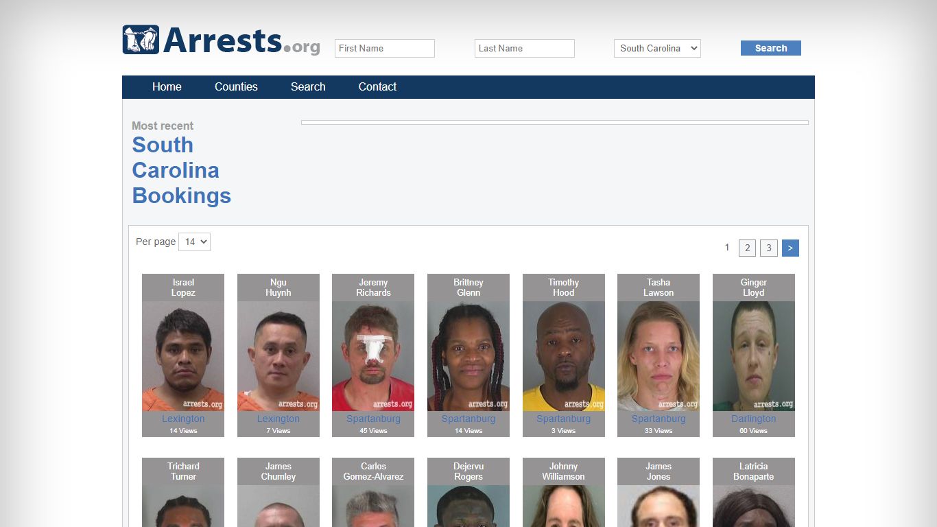 South Carolina Arrests and Inmate Search